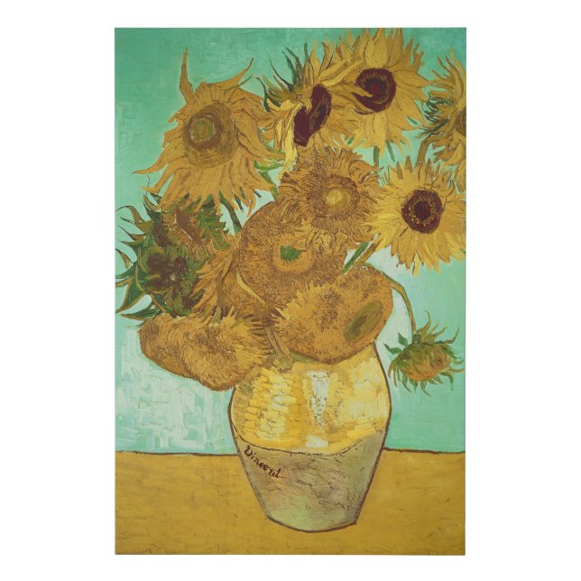 Vincent van Gogh | Sunflowers, 1888 Faux Canvas Print (Front)
