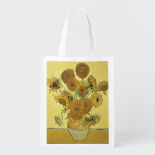 Vincent van Gogh Sunflowers, 1888 Grocery Bag