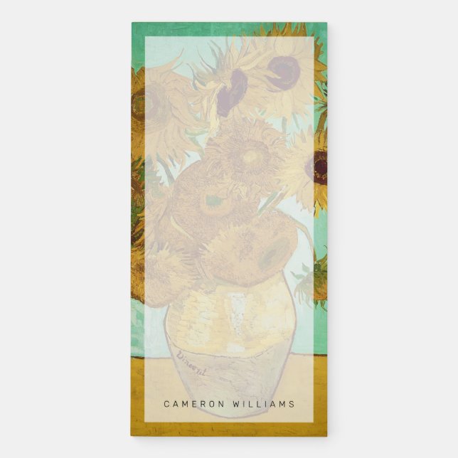 Vincent van Gogh | Sunflowers, 1888 Magnetic Notepad (Front)