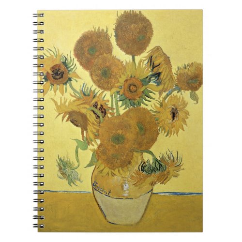 Vincent van Gogh  Sunflowers 1888 Notebook