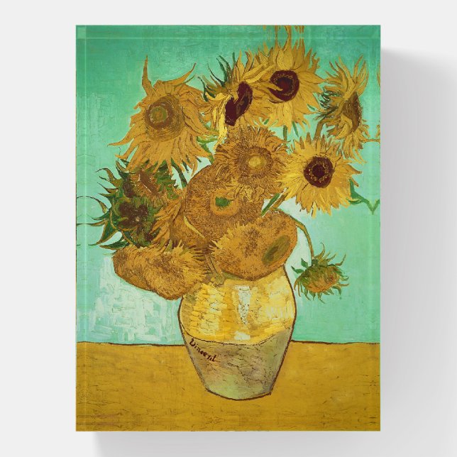 Vincent van Gogh | Sunflowers, 1888 Paperweight (Vertical)