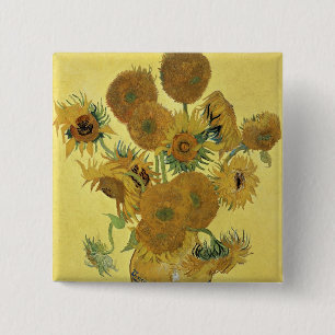 Vincent van Gogh Sunflowers, 1888 Pinback Button