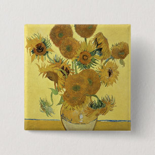 Vincent van Gogh Sunflowers, 1888 Pinback Button