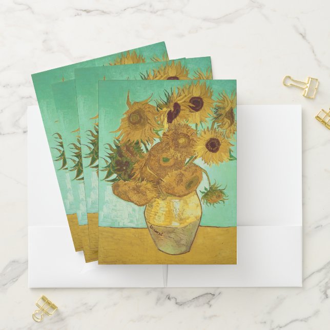 Vincent van Gogh | Sunflowers, 1888 Pocket Folder (In Situ)