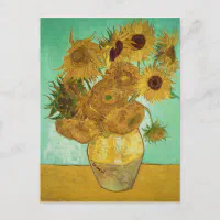 Store Vintage 1960's Vincent Van Gogh Sunflowers Lithograph painting