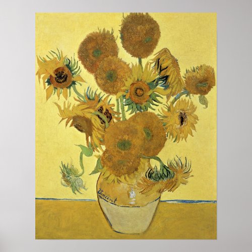 Vincent van Gogh  Sunflowers 1888 Poster