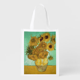 Vincent van Gogh Sunflowers, 1888 Reusable Grocery Bag