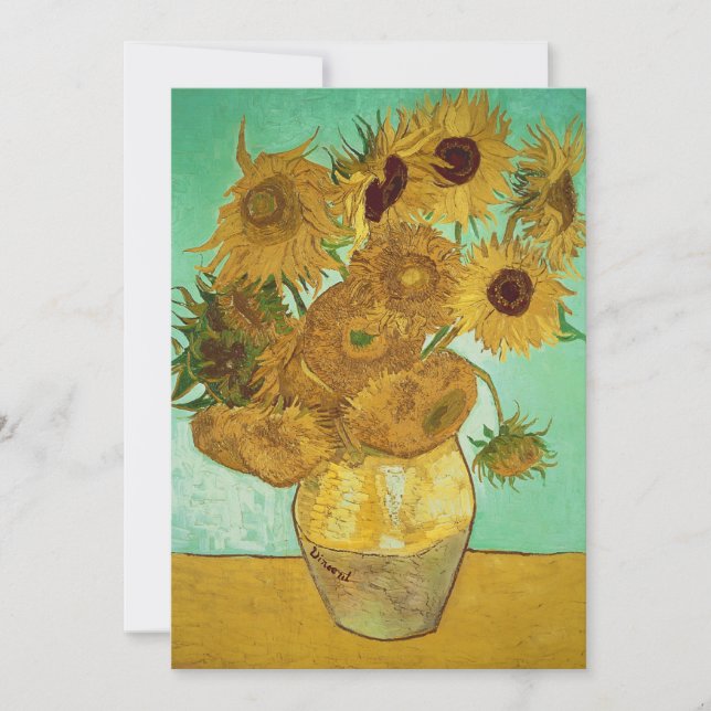 Vincent van Gogh | Sunflowers, 1888 Thank You Card (Front)