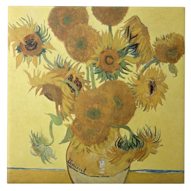Vincent van Gogh | Sunflowers, 1888 Tile (Front)
