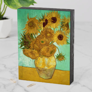 Vincent van Gogh Sunflowers, 1888 Wooden Box Sign