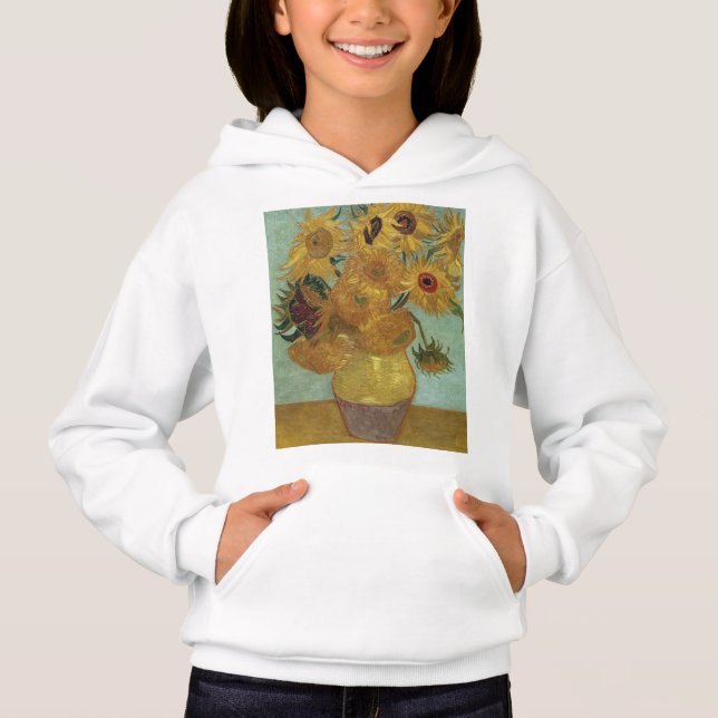 Vincent Van Gogh - Sunflowers, 1889 Hoodie (Front)
