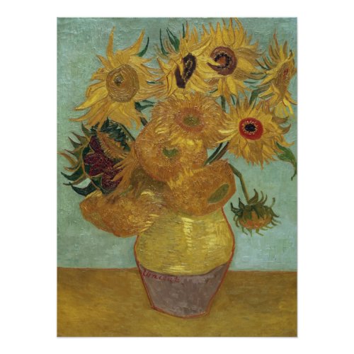 Vincent Van Gogh _ Sunflowers 1889 Poster