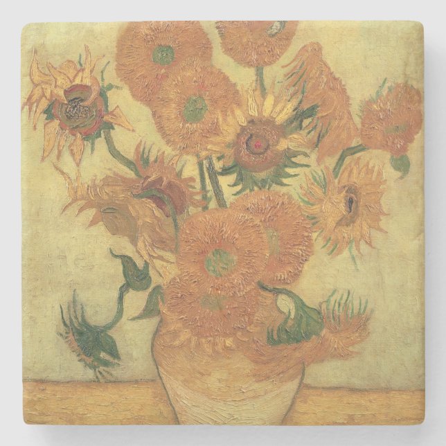 Vincent van Gogh | Sunflowers, 1889 Stone Coaster (Front)