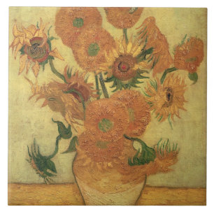 Vincent van Gogh Sunflowers, 1889 Tile