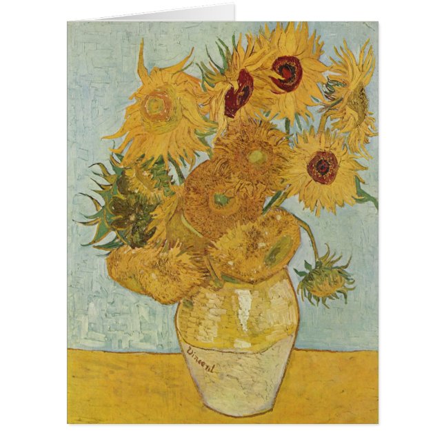Vincent Van Gogh - Sunflowers, 3rd Version Cards (Front)