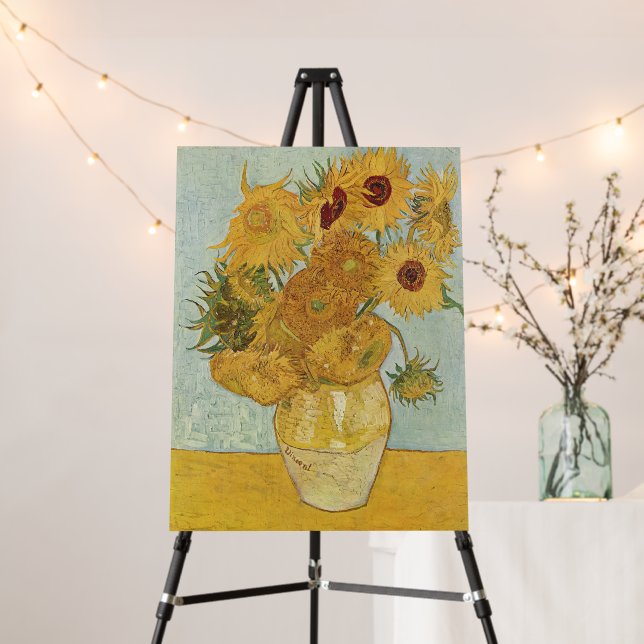 Vincent Van Gogh - Sunflowers, 3rd Version Foam Board (In Situ (Stand))