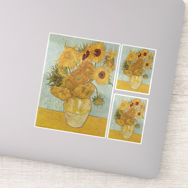 Vincent Van Gogh - Sunflowers, 3rd Version Sticker (Detail)