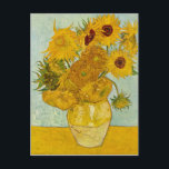 Vincent Van Gogh Sunflowers Art Postcard<br><div class="desc">Love Vincent? Get this! This painting belongs to the Sunflowers serious by Vincent van Gogh,  painted in the 1880s.  This image is available to the public domain because its copyright has expired.</div>