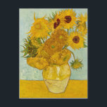 Vincent Van Gogh Sunflowers Art Postcard<br><div class="desc">Love Vincent? Get this! This painting belongs to the Sunflowers serious by Vincent van Gogh,  painted in the 1880s.  This image is available to the public domain because its copyright has expired.</div>