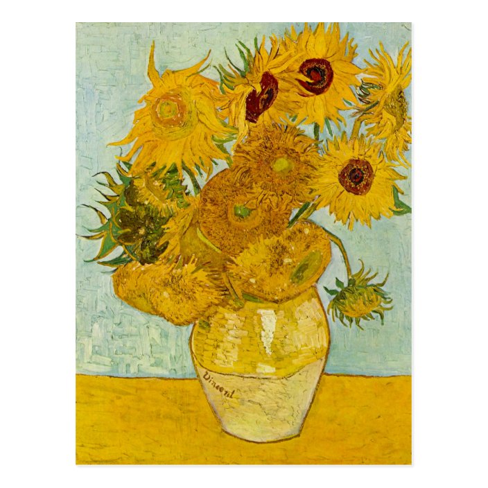 vincent van gogh sunflowers for amy