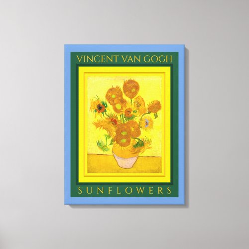 VINCENT VAN GOGH SUNFLOWERS Canvas Print