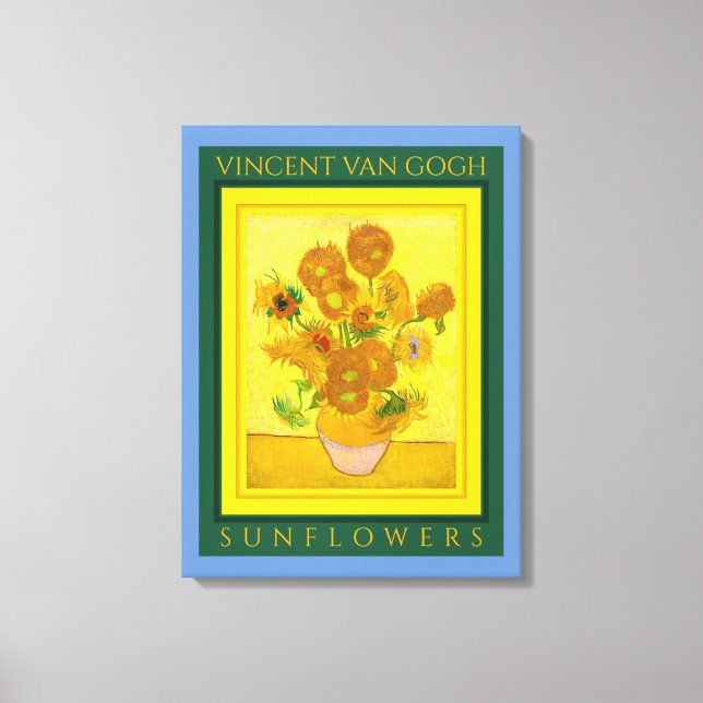VINCENT VAN GOGH ...SUNFLOWERS Canvas Print (Front)