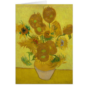 Vincent Van Gogh Sunflowers - Classic Art Floral Cards