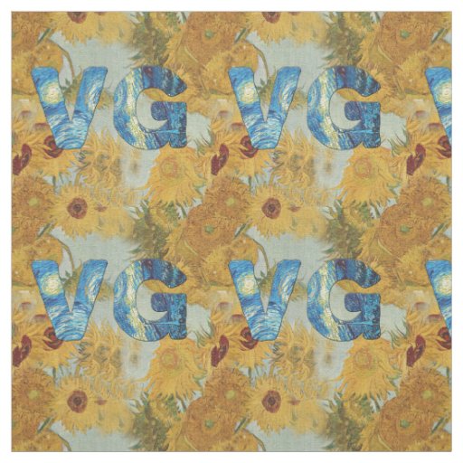 Vincent Van Gogh Sunflowers Fabrics Fabric