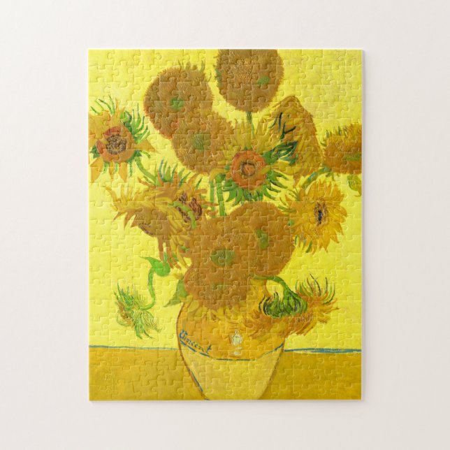 Vincent Van Gogh Sunflowers fine art for kids Jigsaw Puzzle (Vertical)