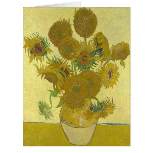 Vincent Van Gogh - Sunflowers, Fourth Version Cards (Front)