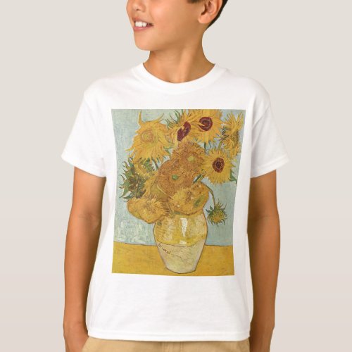 Vincent Van Gogh _ Sunflowers _ Lovely Floral Art T_Shirt