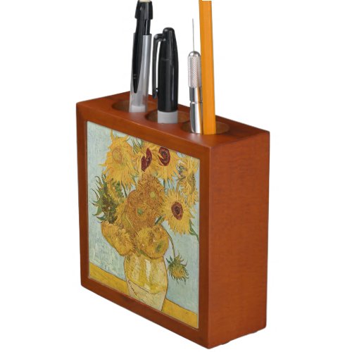 Vincent van Gogh Sunflowers PencilPen Holder 