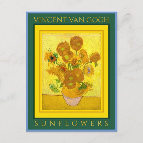 VINCENT VAN GOGH ...SUNFLOWERS POSTCARD