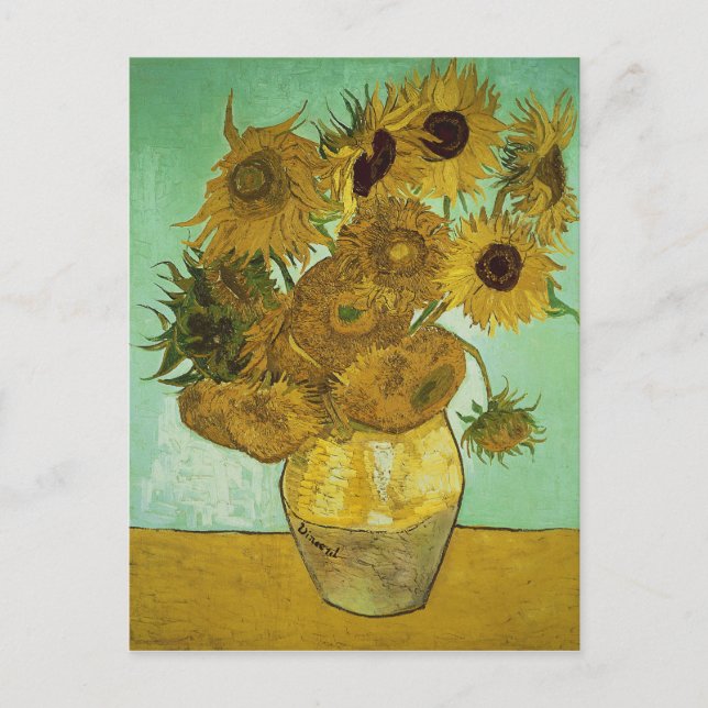 Vincent van Gogh - Sunflowers Postcard (Front)