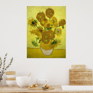 Vincent Van Gogh Sunflowers Poster