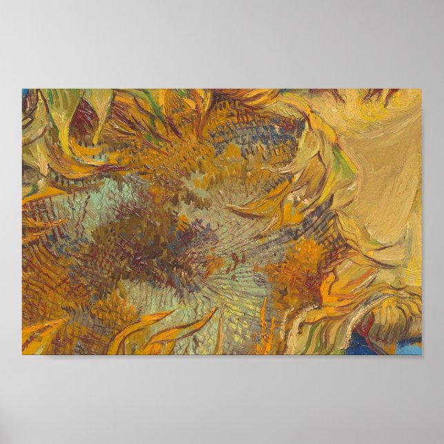Vincent van Gogh - Sunflowers Poster (Front)