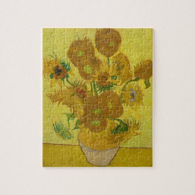 Vincent Van Gogh Sunflowers Puzzle (Vertical)