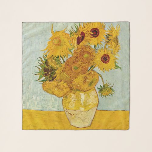 Vincent Van Gogh Sunflowers Scarf