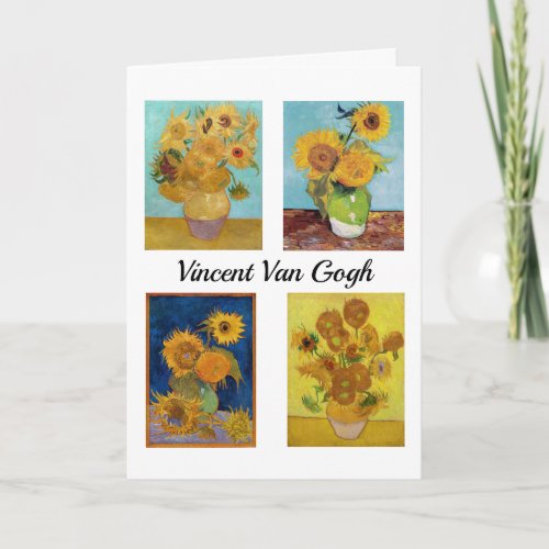 Vincent Van Gogh Sunflowers Serie Card