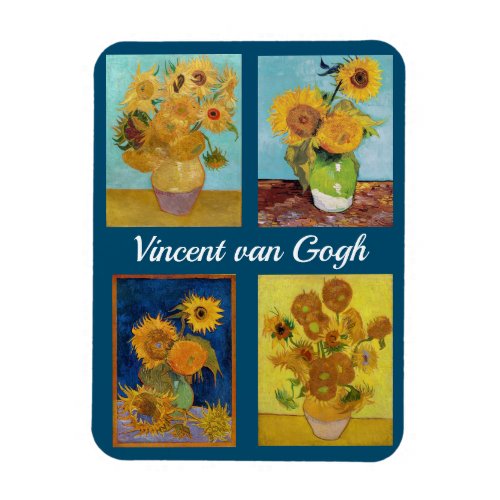 Vincent Van Gogh Sunflowers Serie Magnet