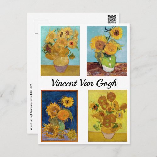 Vincent Van Gogh Sunflowers Serie Postcard