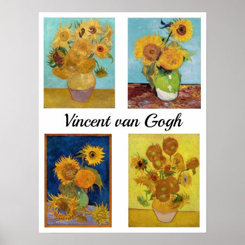 Vincent Van Gogh Sunflowers Serie Poster