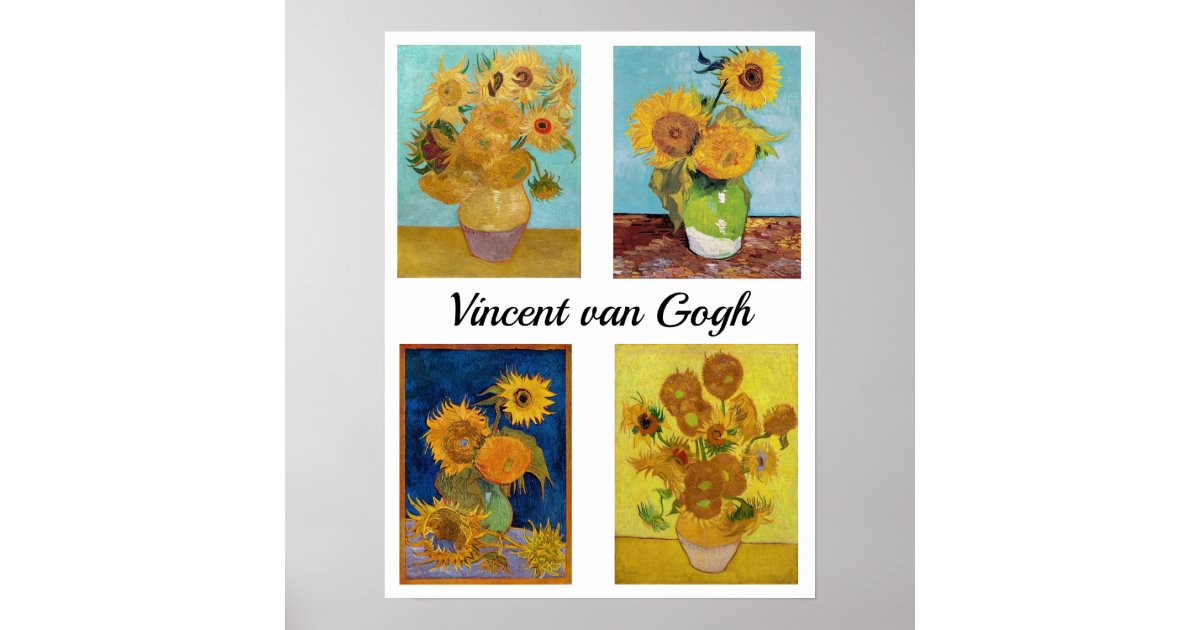 Sunflowers, 1888-1889 by Vincent van Gogh Sticker by High-Resolution Images