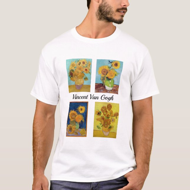 Vincent Van Gogh Sunflowers Serie T-Shirt (Front)