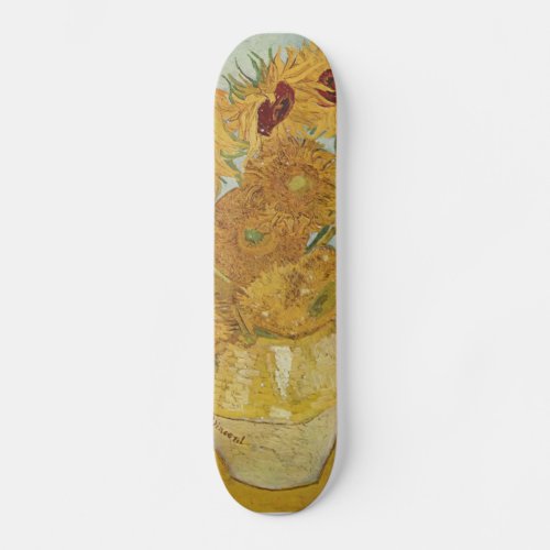 Vincent Van Gogh _  Sunflowers Skateboard Deck