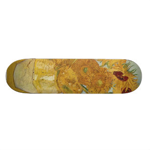 Vincent Van Gogh - Sunflowers Skateboard Deck