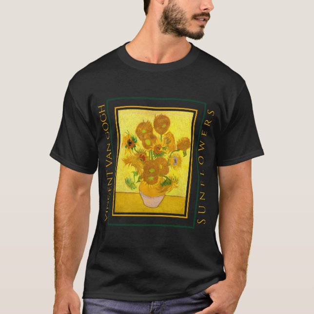 VINCENT VAN GOGH SUNFLOWERS T-Shirt (Front)