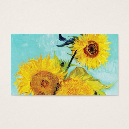 Vincent van Gogh Sunflowers Vase First Turquoise (Front)