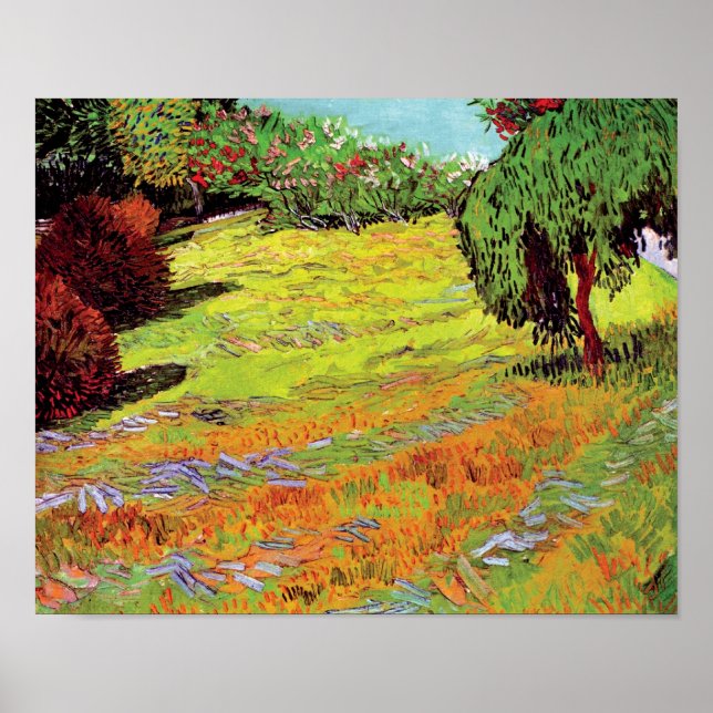 Vincent Van Gogh - Sunny Lawn In A Public Park Poster (Front)