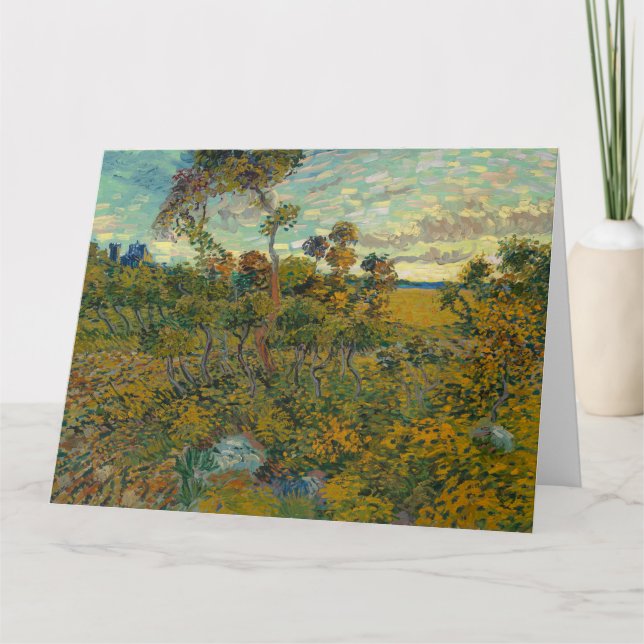 Vincent Van Gogh, Sunset At Montmajour Card (Front)